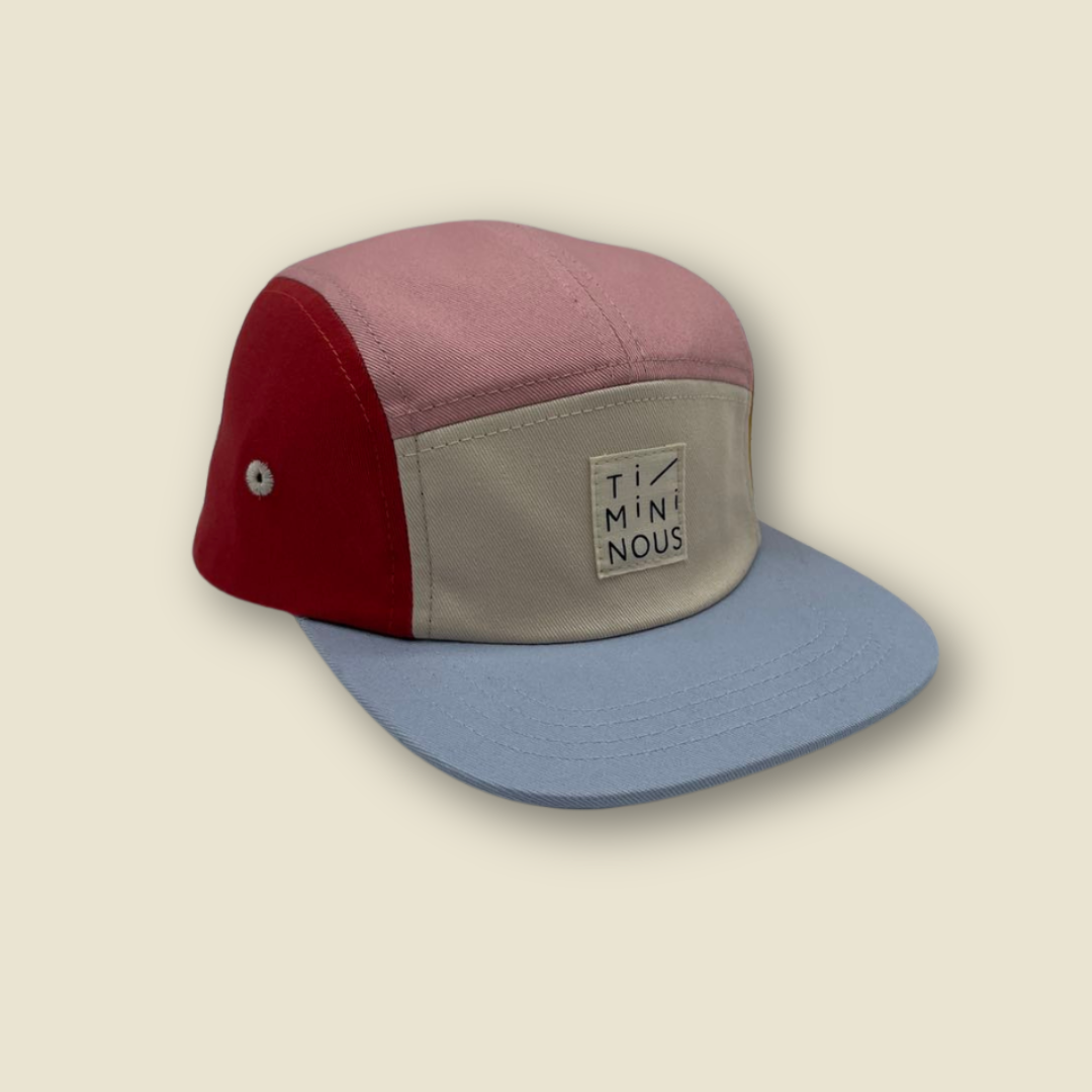 Collection of Casquette colorblock ajustable à 5 panneaux | Corail in a gallery layout