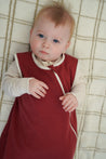 Sac de couchage évolutif en laine de mérinos pour bébés - Rubis