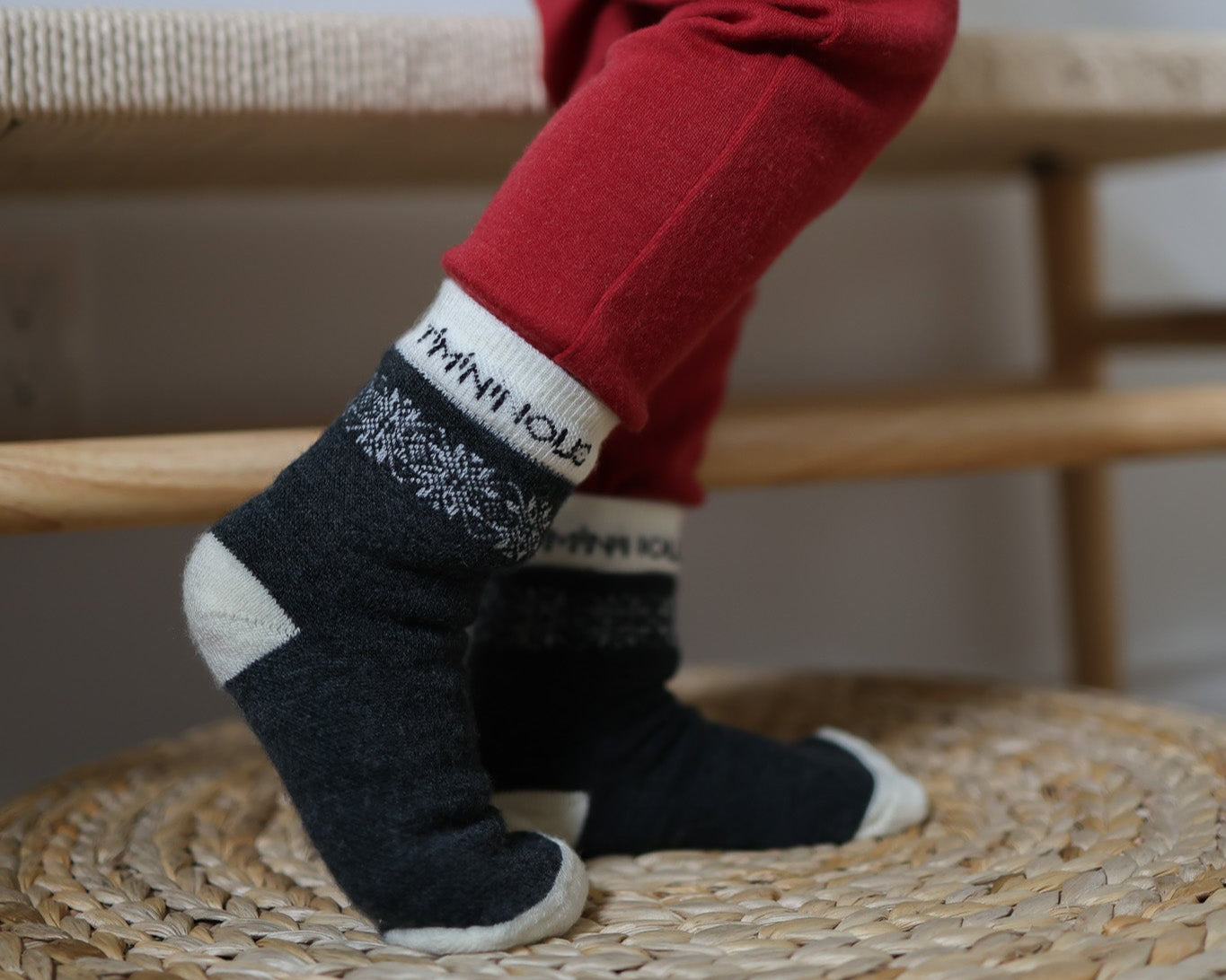 Collection of Bas polaire en laine de mérinos pour bébés et tout - petits - Timininous in a gallery layout