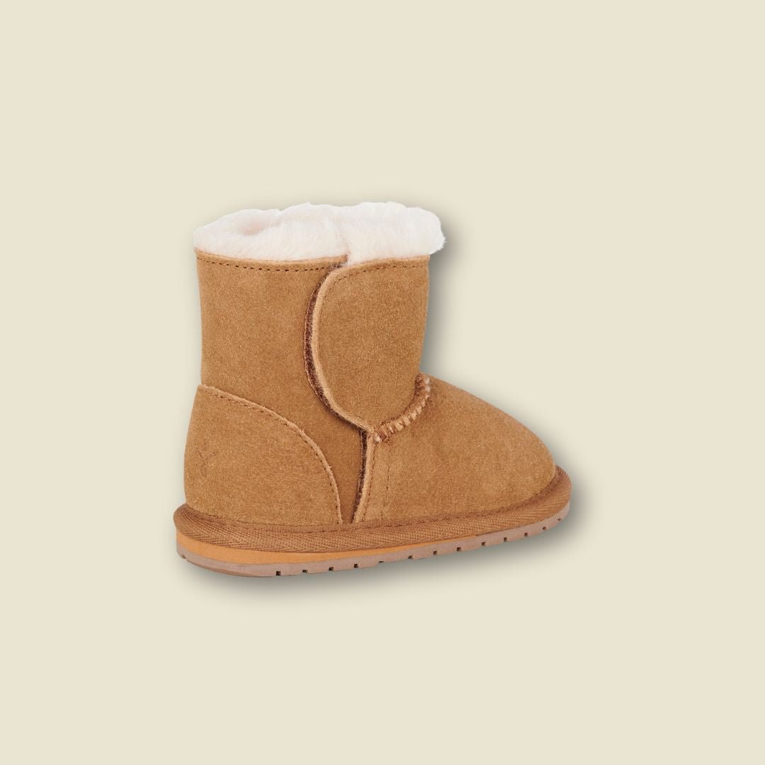 Collection of Bottes en suède et laine de mérinos pour tout - petits - Chestnut - Timininous in a gallery layout