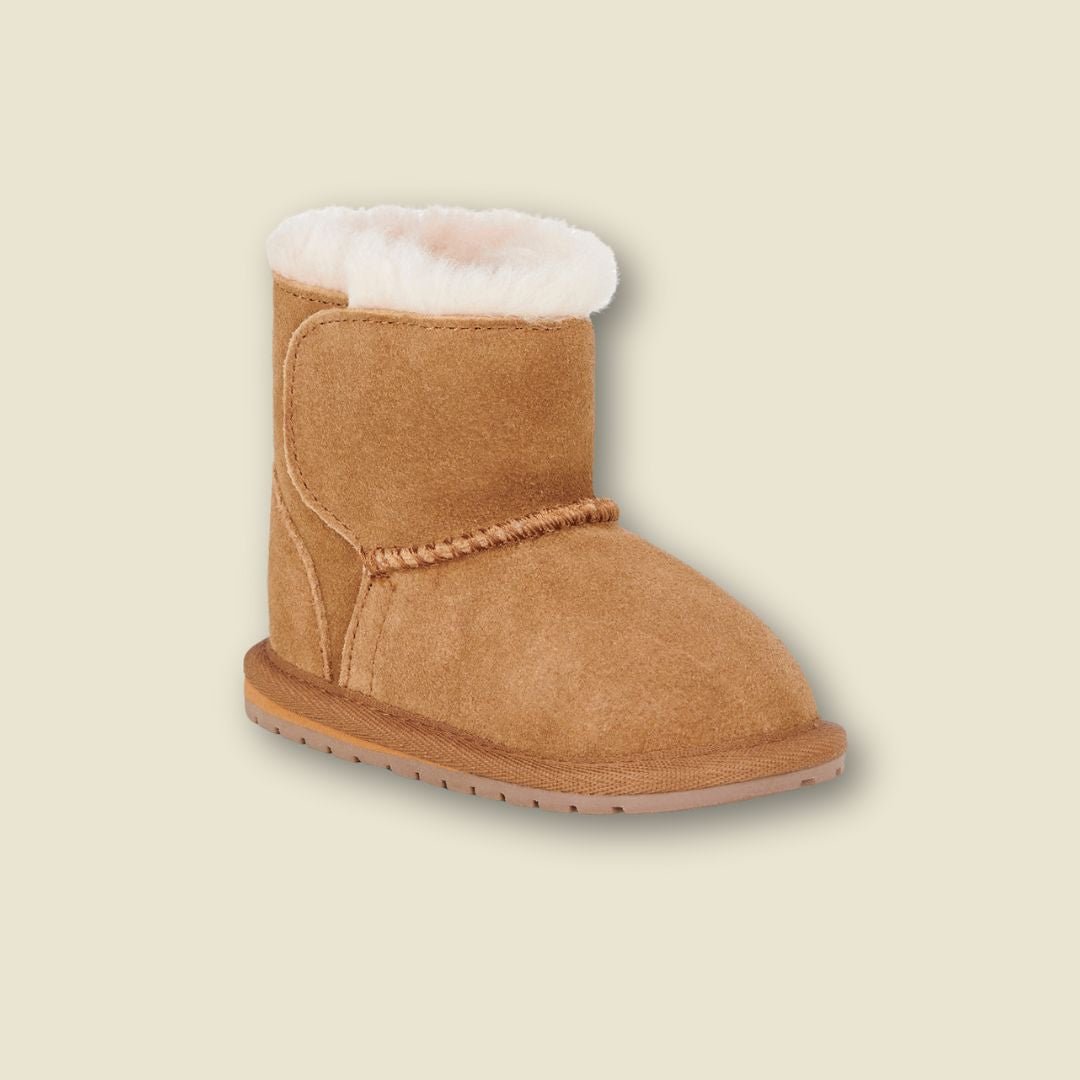 Collection of Bottes en suède et laine de mérinos pour tout - petits - Chestnut - Timininous in a gallery layout