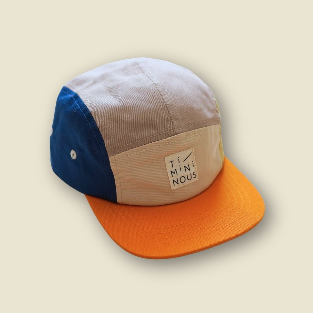 Collection of Casquette pour enfants ajustable à 5 panneaux | Bleu - Timininous in a gallery layout