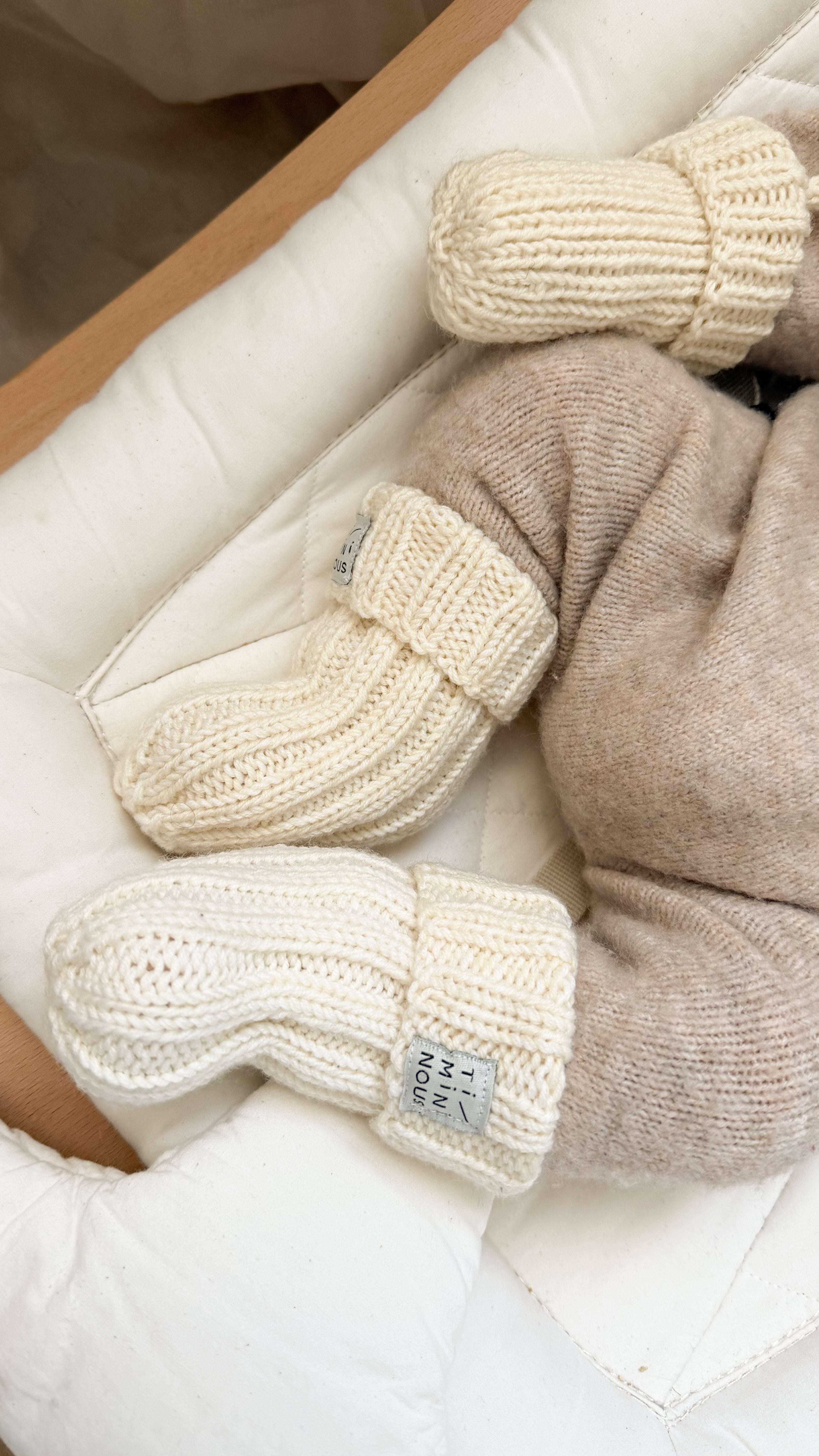 Collection of Hand knitted merino wool socks in a gallery layout