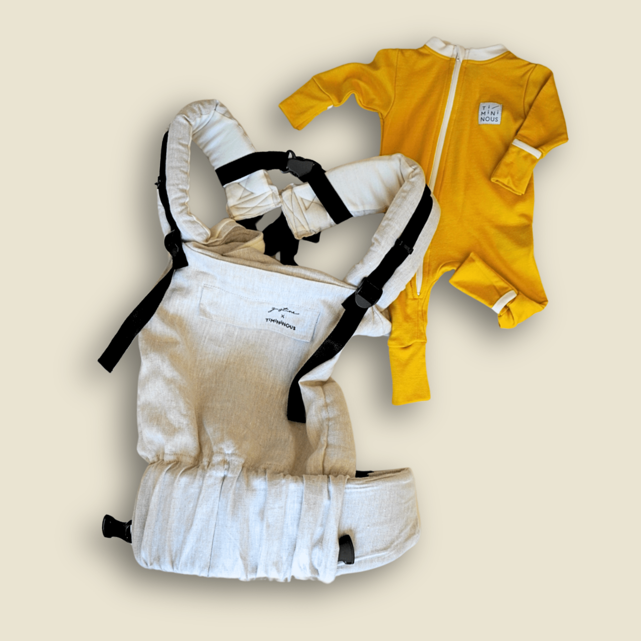 Collection of Kit - Combinaison évolutive pour nouveau - né en laine de mérinos et porte - bébé évolutif - Timininous in a gallery layout