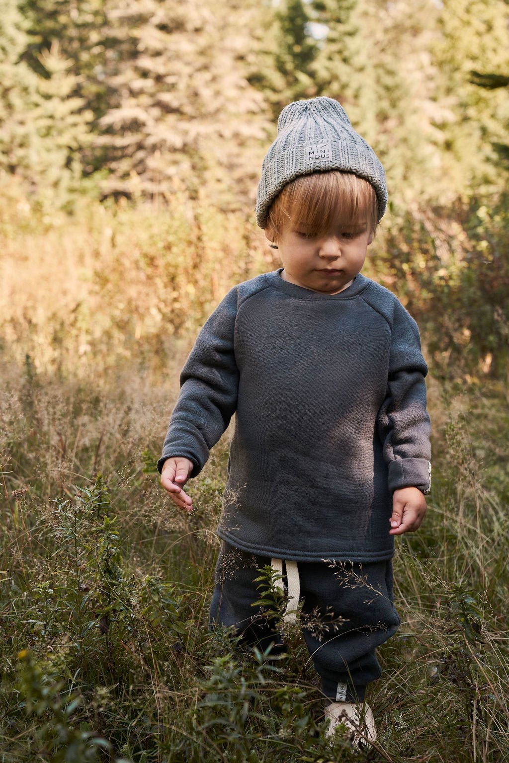 Collection of Ensemble molletonné crewneck et jogger évolutifs en laine de mérinos - Timininous in a gallery layout